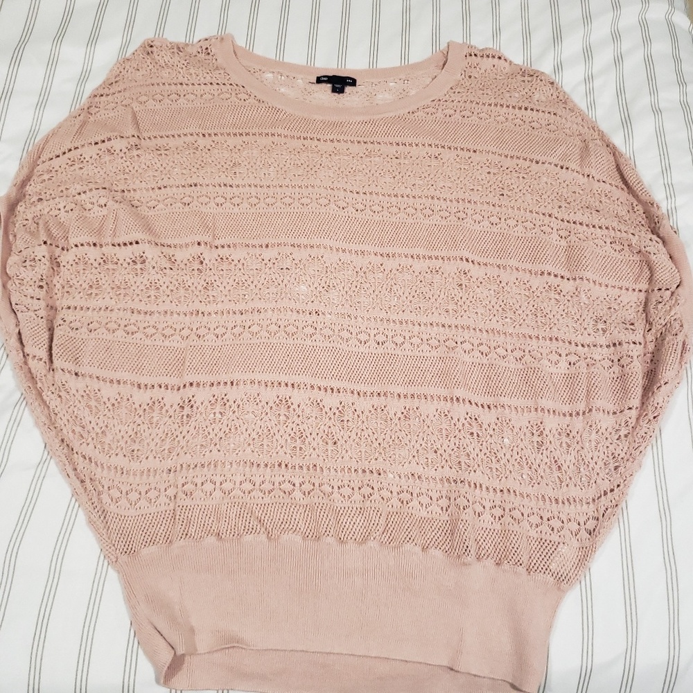 Pale pink oversized top